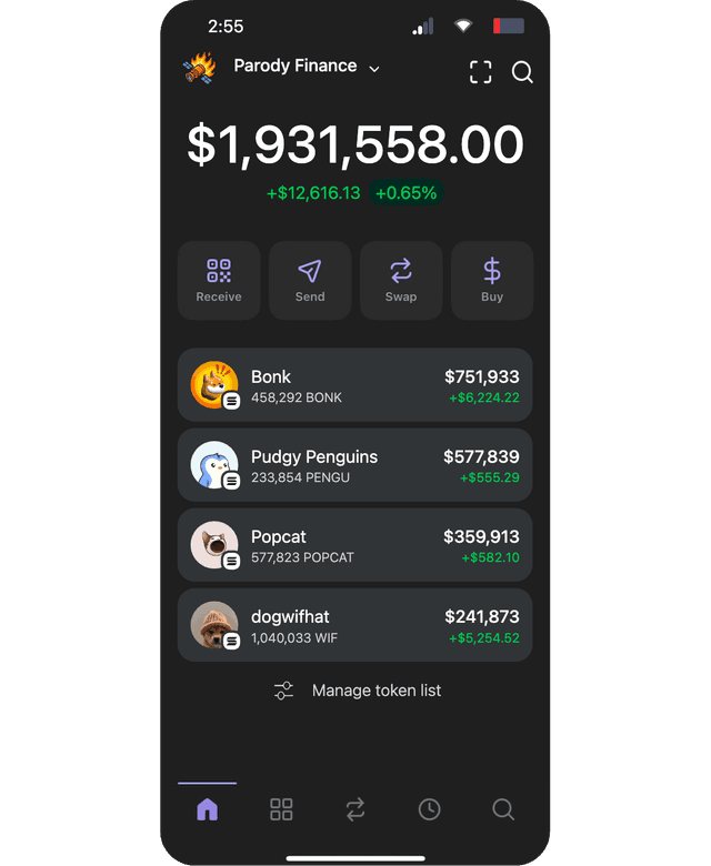Financial mockup screenshot 1