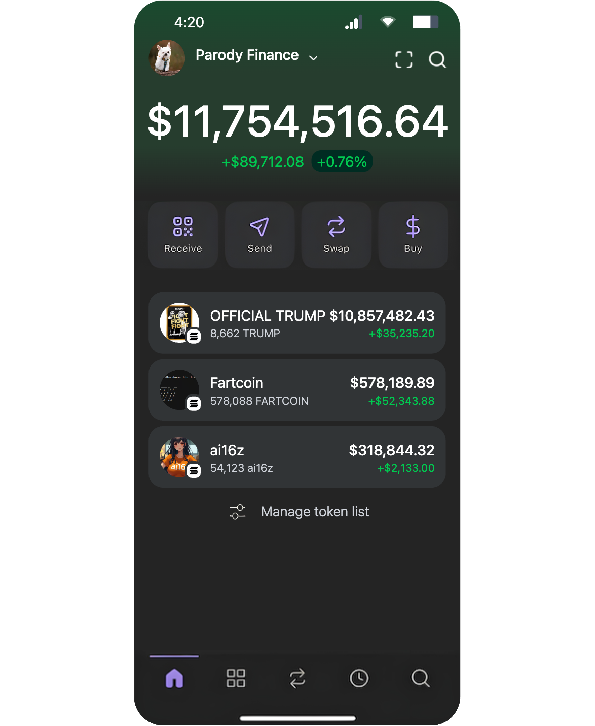 Financial mockup screenshot 2